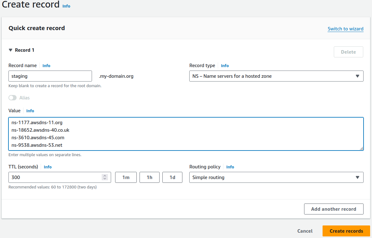 AWS DNS